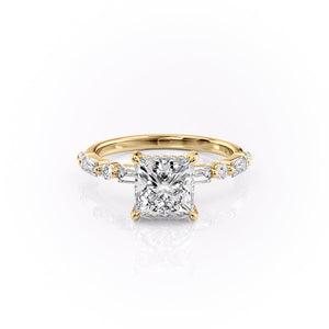 The Patricia Set With A 2 Carat Princess Moissanite