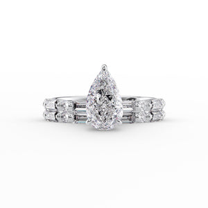 The Patricia Set With A Pear Lab Diamond