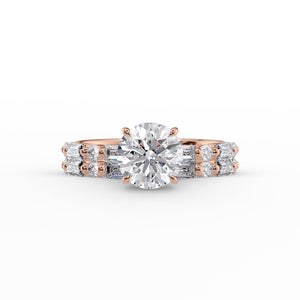 The Patricia Set With A 1 Carat Round Moissanite