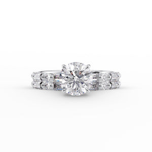 The Patricia Set With A 1.5 Carat Round Lab Diamond