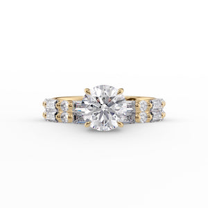 The Patricia Set With A 1 Carat Round Lab Diamond