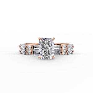 The Patricia Set With A 1 Carat Radiant Moissanite