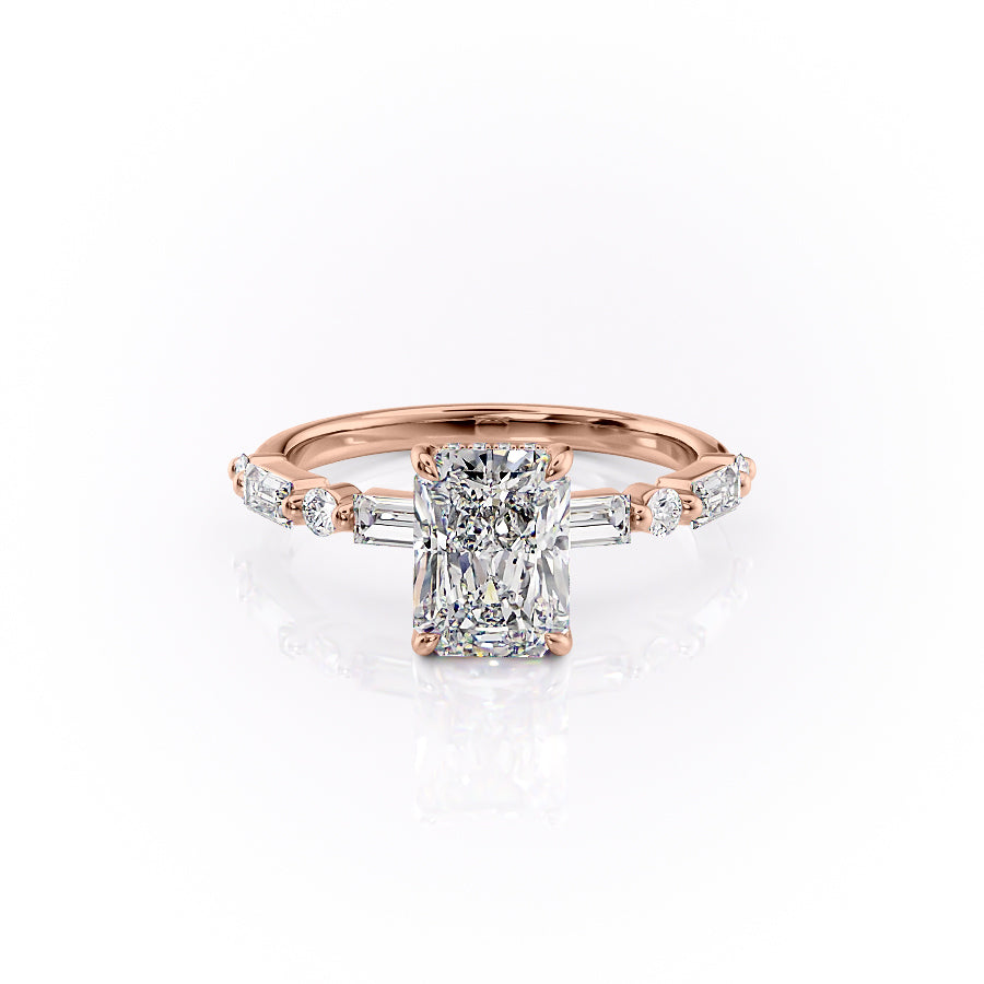 The Patricia Set With A 2 Carat Radiant Moissanite