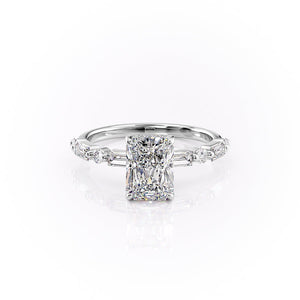 The Patricia Set With A 3 Carat Radiant Lab Diamond