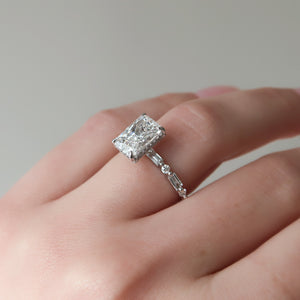 The Patricia Set With A Radiant Lab Diamond