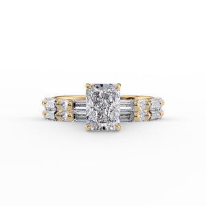 The Patricia Set With A 1.5 Carat Radiant Lab Diamond