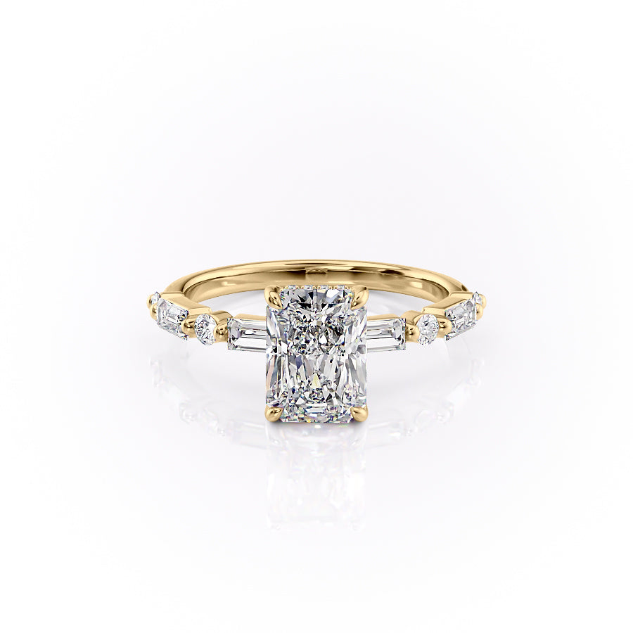 The Patricia Set With A 1 Carat Radiant Lab Diamond
