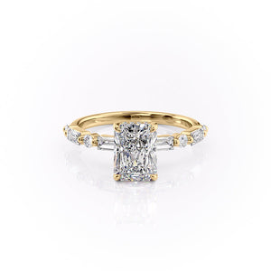 The Patricia Set With A 1.5 Carat Radiant Lab Diamond