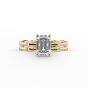 The Samantha Set With A 1.5 Carat Emerald Lab Diamond