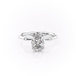 The Samantha Set With A 1 Carat Oval Lab Diamond