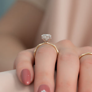 The Samantha Set With A 3 Carat Oval Lab Diamond