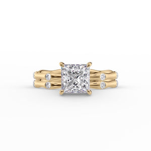 The Samantha Set With A Princess Moissanite