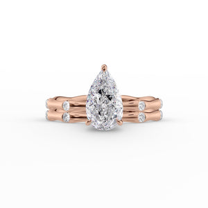 The Samantha Set With A Pear Moissanite