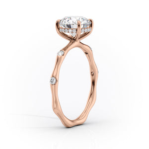 The Samantha Set With A 2.5 Carat Princess Lab Diamond