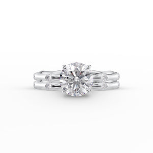 The Samantha Set With A 2 Carat Round Lab Diamond