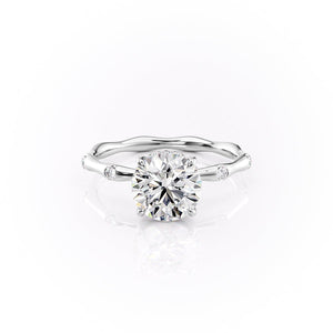 The Samantha Set With A 1 Carat Round Moissanite