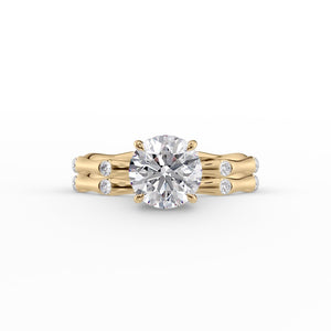 The Samantha Set With A 1 Carat Round Lab Diamond