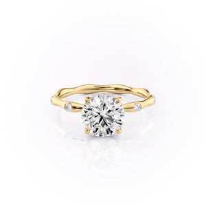 The Samantha Set With A 2 Carat Round Lab Diamond