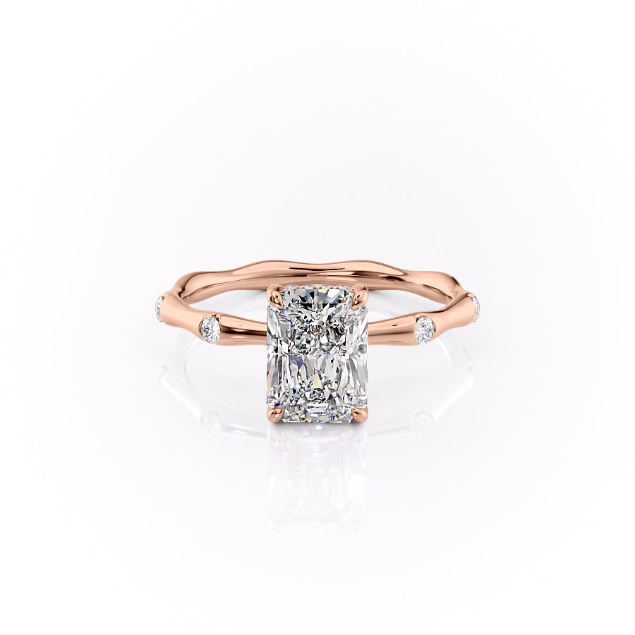 The Samantha Set With A 2 Carat Radiant Lab Diamond