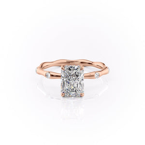 The Samantha Set With A 2 Carat Radiant Lab Diamond