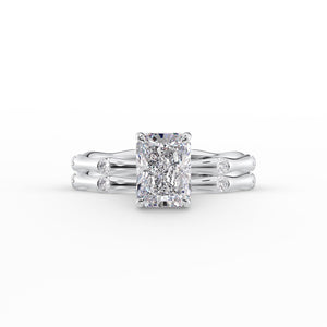 The Samantha Set With A 2 Carat Radiant Lab Diamond