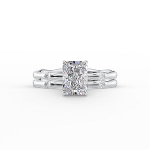 The Samantha Set With A 1.5 Carat Radiant Lab Diamond