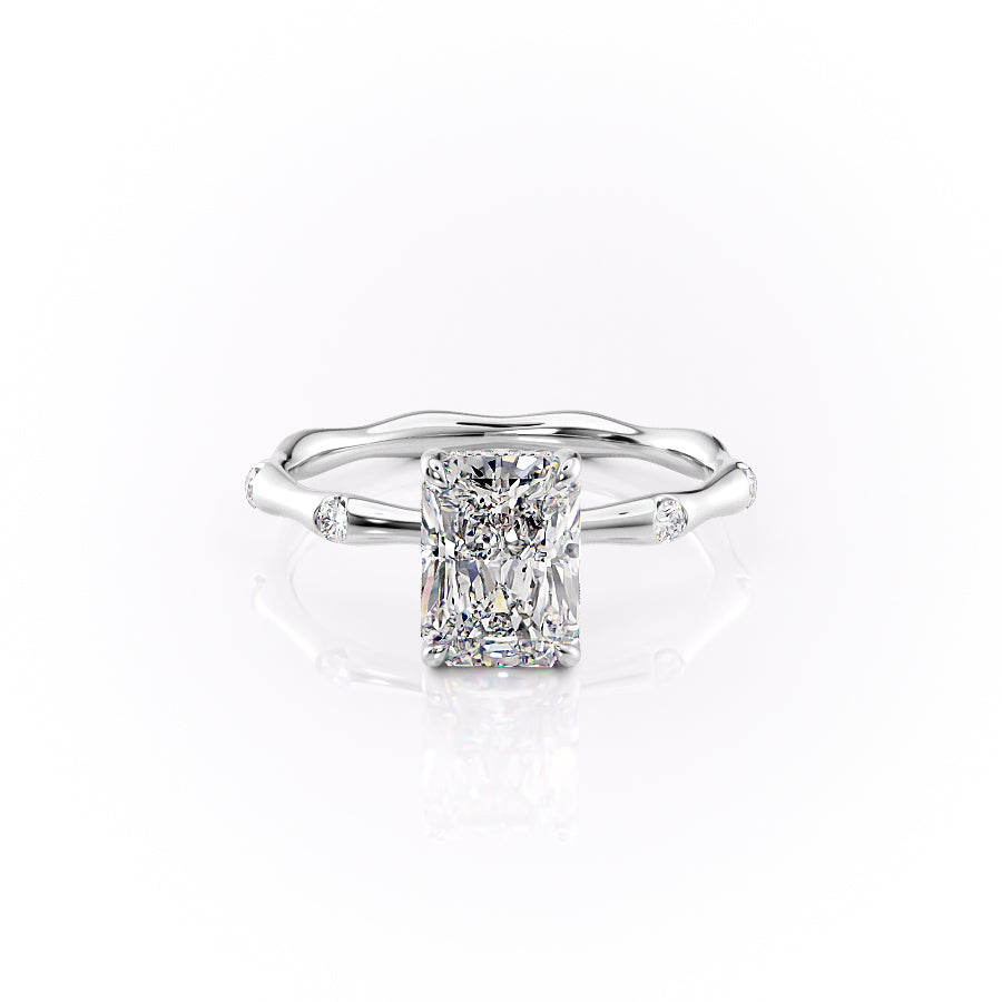 The Samantha Set With A 2 Carat Radiant Lab Diamond