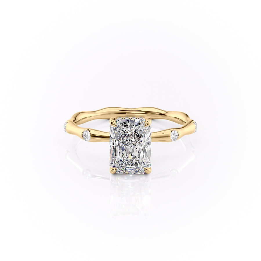 The Samantha Set With A 1 Carat Radiant Lab Diamond