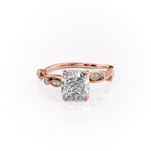 The Robin Set With A 1.5 Carat Cushion Lab Diamond