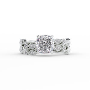 The Robin Set With A Cushion Moissanite