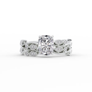 The Robin Set With A 2 Carat Elongated Cushion Lab Diamond