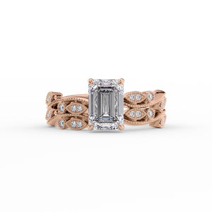 The Robin Set With A 3 Carat Emerald Lab Diamond