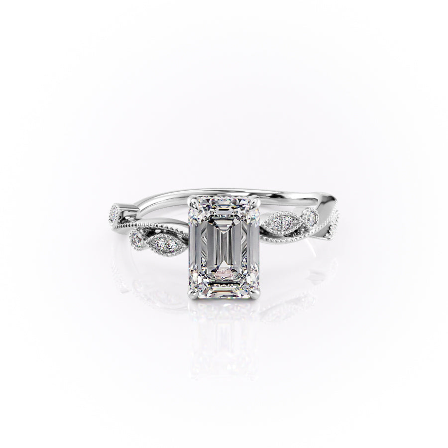 The Robin Set With A 2 Carat Emerald Lab Diamond
