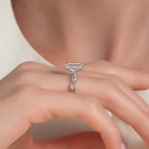 The Robin Set With A 1 Carat Emerald Lab Diamond