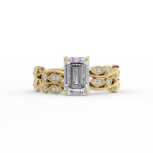 The Robin Set With A 3 Carat Emerald Lab Diamond