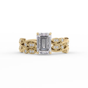 The Robin Set With A 2 Carat Emerald Lab Diamond