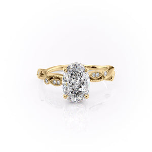 The Robin Set With A 1.5 Carat Oval Lab Diamond
