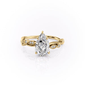 The Robin Set With A 2 Carat Pear Lab Diamond