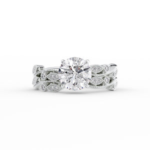 The Robin Set With A 1 Carat Round Moissanite