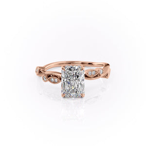 The Robin Set With A 1.5 Carat Radiant Lab Diamond