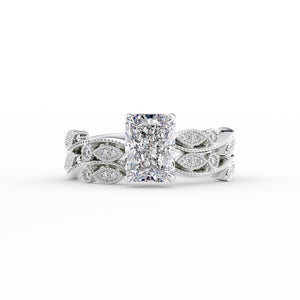 The Robin Set With A 2.5 Carat Radiant Lab Diamond