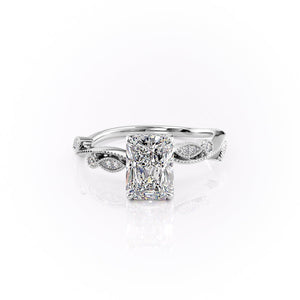 The Robin Set With A 2 Carat Radiant Lab Diamond