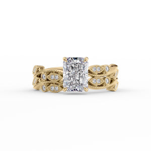 The Robin Set With A 1 Carat Radiant Lab Diamond
