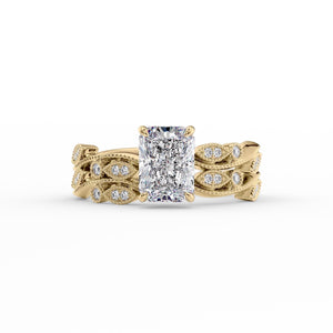 The Robin Set With A 3 Carat Radiant Lab Diamond