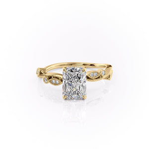The Robin Set With A 1.5 Carat Radiant Lab Diamond