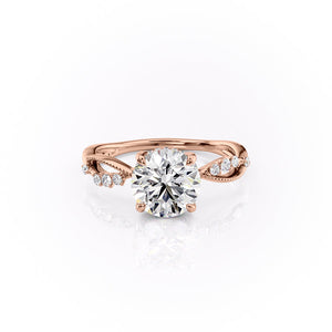 The Daisy Set With A 1 Carat Round Lab Diamond