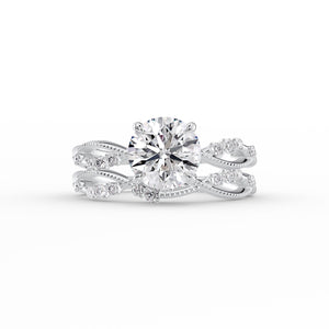 The Daisy Set With A 2 Carat Round Lab Diamond