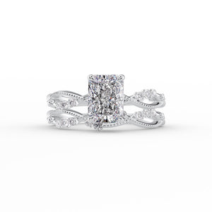 The Daisy Set With A Radiant Moissanite