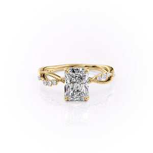 The Daisy Set With A 1 Carat Radiant Lab Diamond