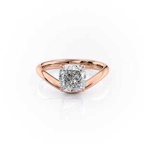 The Berta Set With A 1 Carat Cushion Lab Diamond